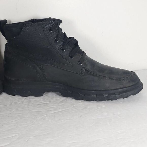 Sorel Men\'s Portzman US11 Black Leather Waterproof Moc Toe Lace-Up Ankle Boot main image 7